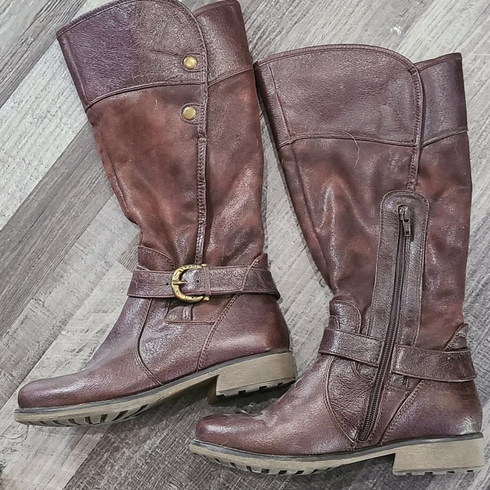 Brown Mid-Calf Boots